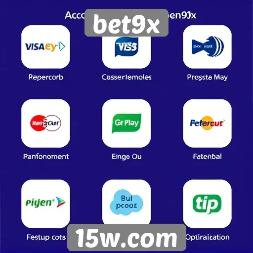 Métodos de pagamento aceitos pelo bet9x